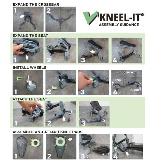 Rolling Knee Pads The Kneel it V3 Kneeling Chair Contractors Direct